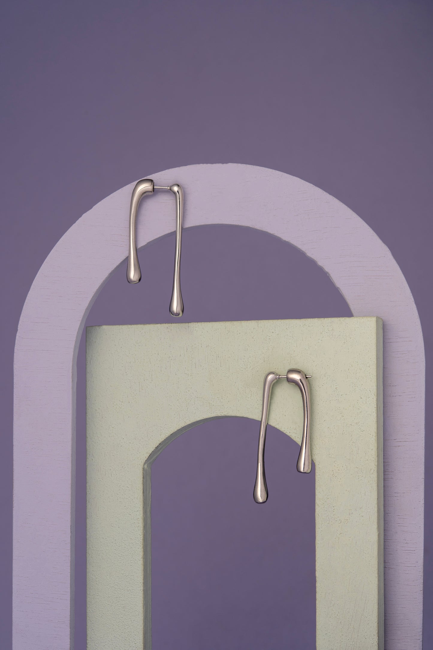 Ατσάλινα σκουλαρίκια με ιδιαίτερο σχήμα (Copy)